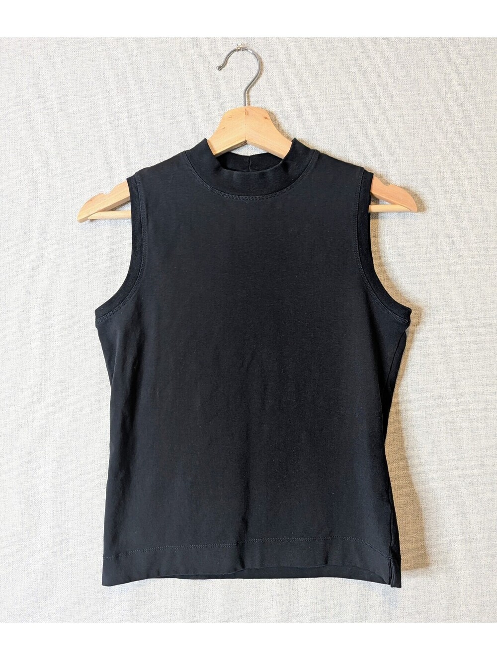 Vintage 90s cotton stretch high neck tank top